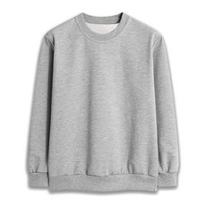 탑보이 국내생산 남녀공용 특양면 무지 기모 맨투맨 (KKA044)