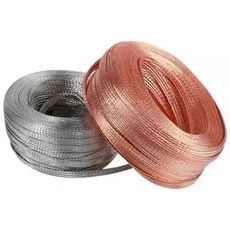 구리 편조선 편조 케이블 전선 접지선 주석 와이어 100m 2.5m2/구리, 16m2/주석도금 구리