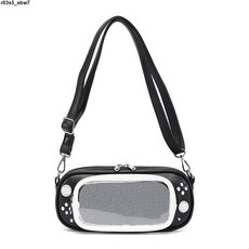 櫻桃原創游戲機痛包單肩吧唧Lolita日系制服透明小食量痛女, 白色,郵費專用 慎拍