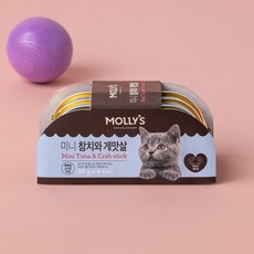 MOLLY'S 몰리스 미니캔 참치와게맛살 6개입