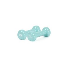PVC 삼각 아령 1.5Kg 대용량 네오민트 2개 1세트 아이워너, 아이워너 PVC 삼각 아령 1.5kg 네오민트 2개 1