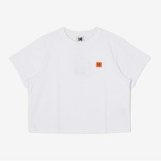 반팔라운드티 LQS K4222ERS34WHT 에센셜 시그니처 로고 반팔 티셔츠 우먼 WHITE