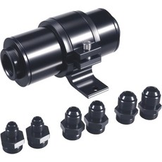 30 마이크론 인 연료 필터: 6AN 8AN 10AN 어댑터 및 브래킷 클램프가 장착된 필터 가솔린 E85블랙용 60 범용 알루미늄