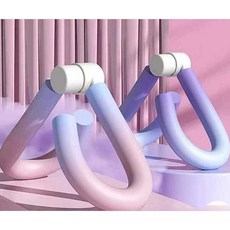 허벅지운동기구 여자 골반 코어 다리 안쪽 강화 쪼임, 그라데이션 핑크