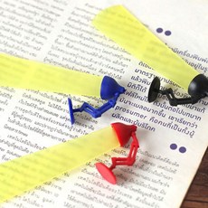 GF 1+1 귀여운 미니 스탠드 책갈피 북마크 램프 모양, 2개, 화이트 2개