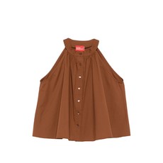메르시 버튼 홀터넥 탑