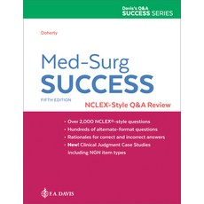 (영문도서) Med-Surg Success: Nclex-Style Q&A Review Paperback, F. A. Davis Company, English, 9781719649735
