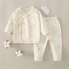 新生兒嬰兒服裝 A類全棉長袖和尚服套裝