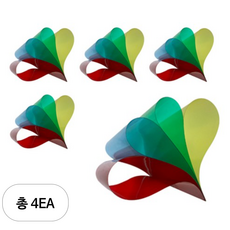 PVC 투명 컬러 필름 4종 x 5p 세트, 1세트, 4세트