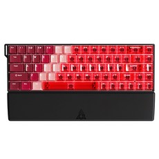 에이재즈 AK680 V2 RGB e스포츠 유선 기계식 키보드, 클리어 + 그라데이션 레드, 화염축, 제조사축 클리어 + 그라데이션 레드, 화염축, 제조사축