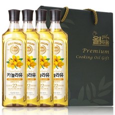 고급유 선물세트 1호 카놀라유 4입, 4개, 900ml