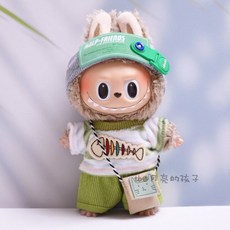 라부부 옷 3세대 2세대 1세대 꾸미기 패션 의류 모자 줄무늬 목도리, 생선 뼈 세트 (아기X)