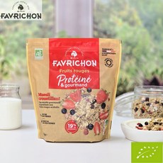 파브리숑 유기농 붉은과일 단백질뮤즐리 450g 고소한 프랑스 ga, 2개