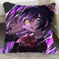 중2병도 사랑을 이야기하자 베개 작은 새 여섯 꽃 주변 베개 핸드메이드 카드 통 베개 학생 생일 선물, 7-양면 동일 이미지