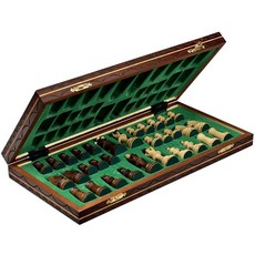 꽃을 포함한 수제 유럽 목재 체스 세트 40.6cm16인치 보드와 손으로 조각한 피스 187275, 꽃을 포함한 수제 유럽 목재 체스 세트 40.6cm16
