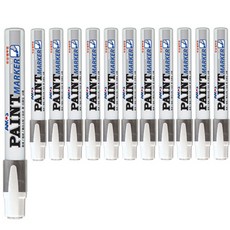 아모스 페인트마카 은색, 12개, 1색