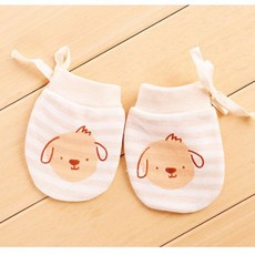 現貨嬰兒手套 春夏季薄款透氣寶寶純棉防抓手套 防抓臉小手套 抽帶新生兒手套 可調鬆緊度