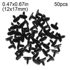 공예 도구 부품 타원형 동물 코 인형, 1개, 4. 12x17mm 50pcs