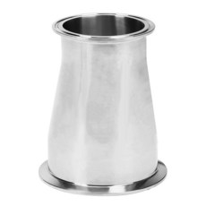 DERNORD 편심 감속기 위생 피팅 트라이 클램프 페룰 스타일 3.8cm(1.5인치) 튜브 OD x 2.5cm(1인치) SS304 310885 8989433865, 4 inch x 3 inch