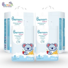 [비맘] New 런칭 BEMOM 썸머 밴드형 기저귀 신생아용 소형 중형 대형, 248매, 2단계