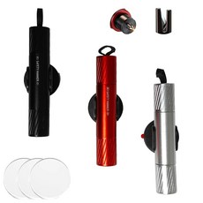 NONGKANG 2025 업그레이드 자동차 안전 해머 - 망치 창문 브레이커 및 안전벨트 커터 비상 탈출 도구 육상 수중용 유리 차단기(블랙 & 레드 실버 3개