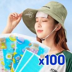 (100개) 붙이는 아이스 쿨패치 쿨링패치 냉각패치 냉각시트 해열패치, 1개