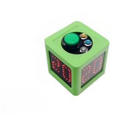 디지털 LED 타이머 전자식 홀덤 체스 바둑 마작 카운트다운 알림기, 1개, 충전식 그린