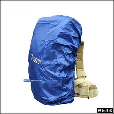 【野戰搖滾】BLUEFIELD 背包防雨罩 防水罩 適用55-80L背包 登山背包防雨套, 藍色,S, 1個