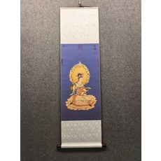 蓮座文殊像 掛軸 清代丁觀鵬, 參考詳情頁