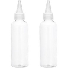 MECCANIXITY 8 팩 100ml3.4온스 디스펜싱 병 플라스틱 스퀴즈 병 트위스트 탑 캡 눈금 측정 액체 잉크 오일 예술 공예품, 2