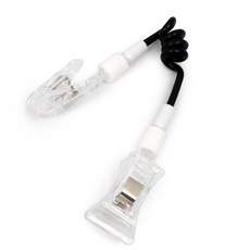 양쪽 집게발 다용도 메모 홀더 상품 진열 클립 18cm 2개, 1세트