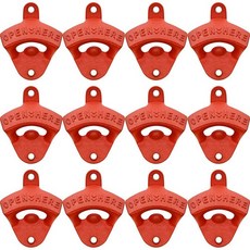 HAIICEN 8피스 벌크 병따개 벽걸이 블랙 주철 목공예 DIY용, 12, 12