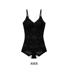 彈簧魔力塑身衣超薄透氣無痕美體咖啡因網紗收腹連體