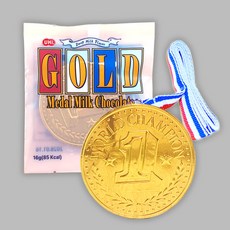 대용량 골드메달 밀크초콜릿16g 62mm 위생개별포장, 단품