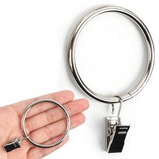 10P 커튼 집게링 45mm 커텐 링 집게 핀 고리 커튼링