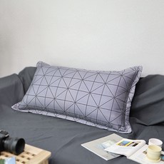 (커버만) 대형 등쿠션 커버 등받이쿠션커버 쿠션커버 110X60, 대형 쿠션 커버(커버만), 체스, 진그레이