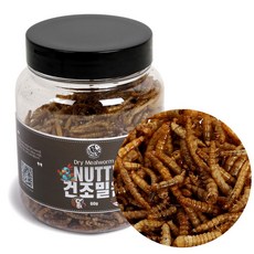 고소한 건조밀웜 60g 앵무새 햄스터 고슴도치 물고기 파충류 도마뱀 소동물용, 1개