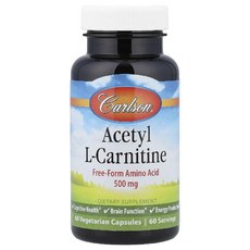 칼슨 아세틸 엘 카르니틴 L Carnitine 500mg 60캡슐 1개, 60정