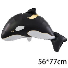 바다 아래 테마 생일 파티 장식 고래 불가사리 배너 가랜드 걸이, 1개, 21. Balloon