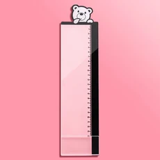 아크릴 스티커 메모 보드 거치대 지우기 메시지 알림 컴퓨터 모니터 화면 사무실 책상, [01] bear-left, 1개, 6. bear-left