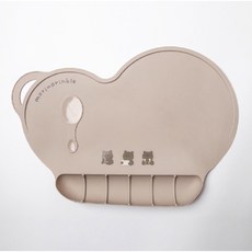 【台灣現貨】硅膠兒童餐墊 防水防油隔熱矽膠餐墊 兒童餐桌墊 寶寶吃飯墊 防污墊, 三隻小熊, 1個