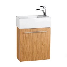 【海夫健康生活館】ITAI一太 精巧木紋 單開浴櫃組 亮咖 48.5x24x64.5cm(EC-9048A-BA), 1個