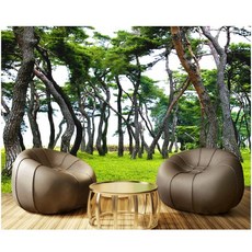 로켓 새벽배송 고급 스티커식 뮤럴 벽지 MA864962 소나무벽지 붙이기 쉬운 접착식 캔버스벽지