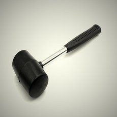 한스밀 캠핑 텐트 팩다운 소음방지 스틸망치 마루전용고무망치