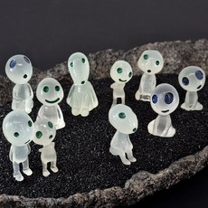 테이블가드닝 야광 숲의 정령 피규어 화분 장식 테라리움 피규어, 2개