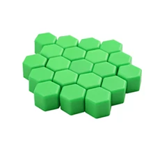 [호환제품] 부품 캐시 타이어 휠 너트 캡 허브 나사 기아 20 개, 04 녹색, 01 19mm