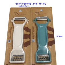 벅칼웰빙야채칼세트-채칼 감차칼세트;더블헤드(칼라랜덤)1개, 1개