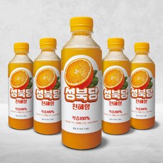 성북당 제주프리미엄감귤 천혜향 100% 착즙주스, 340ml, 5개