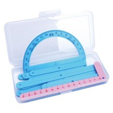 고학년 예비수학 각도재기 분리형 직선도형자 제도세트 방문수업용 초등교구 수업용, 1세트, 혼합색상