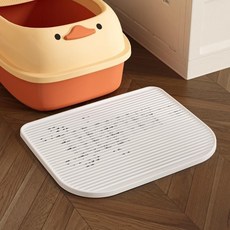 【開發票/統編】貓砂墊 落砂墊 貓墊 寵物貓砂墊 控砂墊 防帶出 特大號 大號 膨潤土 幼貓 貓咪 寵物用品 防髒墊, 1個, 灰色,49.5CMX39CM